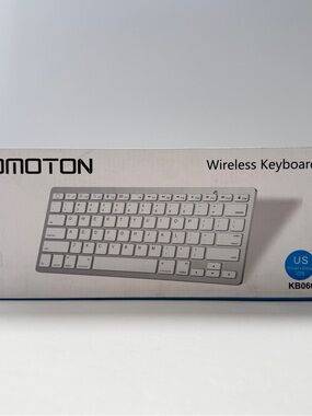 Silver Wireless Bluetooth Keyboard - Slim US Layout